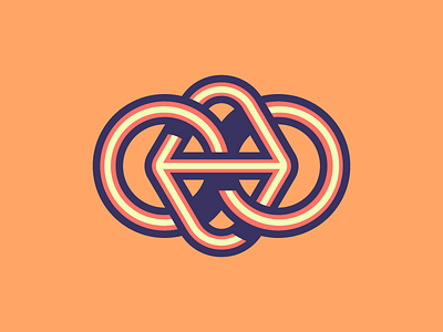 Orange Knot (225/365) circle geometric illustration infinity knot line art orange symmetry thick lines