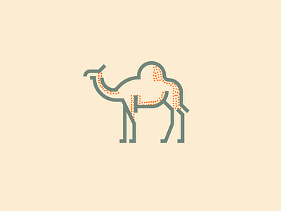 Camel (241/365) camel desert hump illustration line art minimal stipple stippling tan