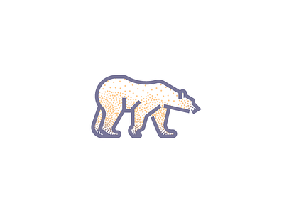 Polar Bear (249/365) antarctica bear ice icon illustration line art minimal polar snow stippling white winter
