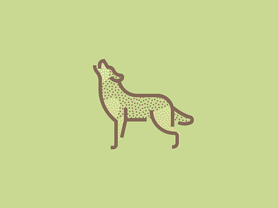 Wolf (251/365) dog howl illustration line art minimal series stippling thick lines wolf