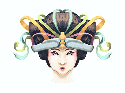 Geisha Illustration WIP (274/365)