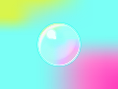 Bubble (011/365) bubble colorful gradients. illustration light mesh tool reflection