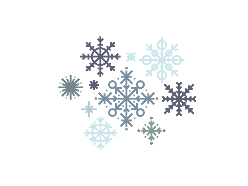 Snow (20/365) cold frost geometric illustration line art minimal snow snowflakes stylized winter
