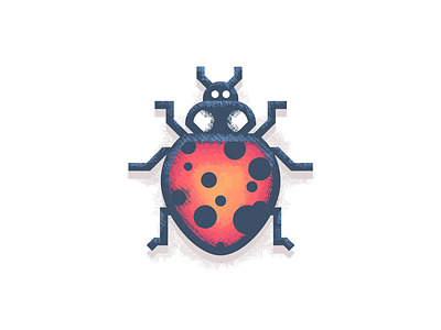 Design Revisit: Ladybug beetle bug cute illustration illustrator insect ladybird ladybug photoshop texture