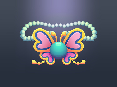 Joy Pendant butterfly jewelry joy legend of zelda link necklace nintendo pearls pendant treasure wind waker wings