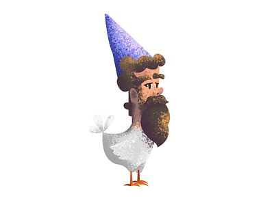 CharacterQuest Character: The Spellcaster beard bird character chicken feathers illustration magic person photoshop spellcaster texture wizard