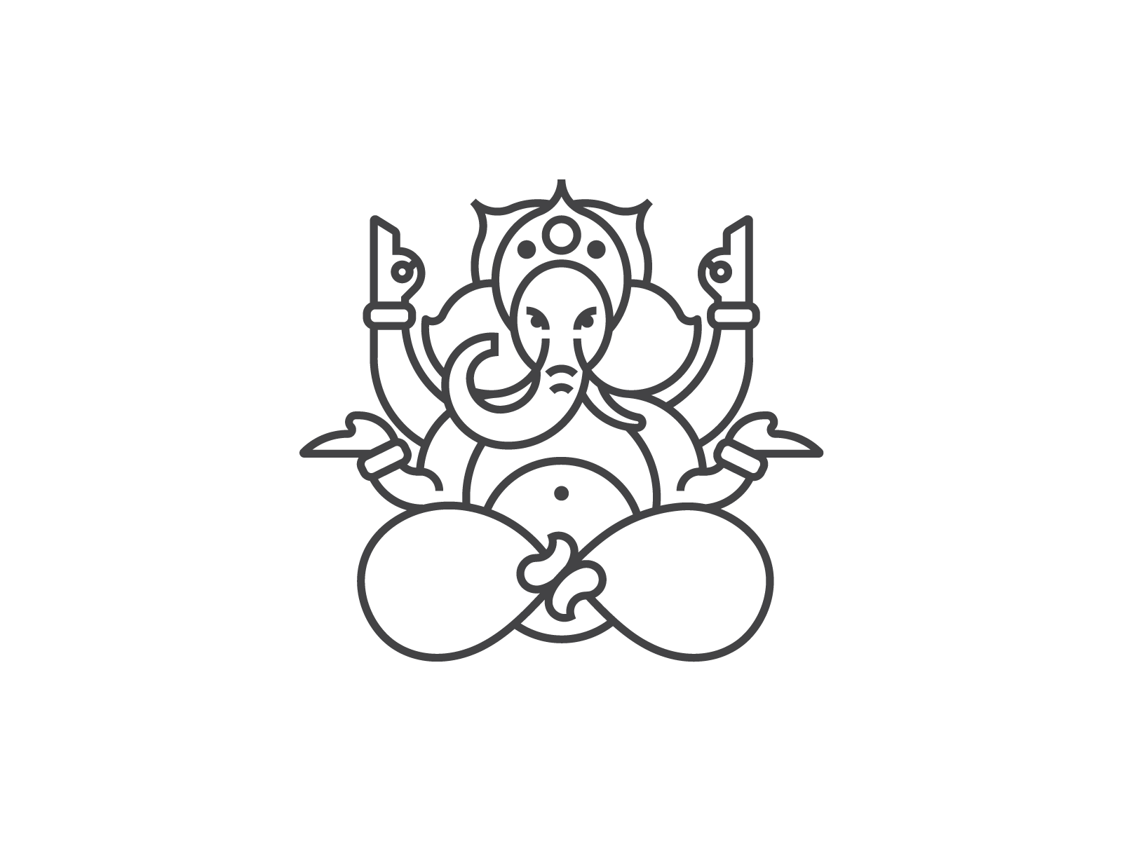Ganesha Tattoo Design by Tatiana OToole Bischak on Dribbble