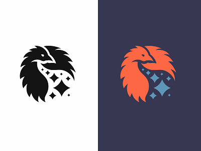 Rejected Mark: Phoenix Logo bird bird logo eagle emblem fire gridding logo mark phoenix symbol