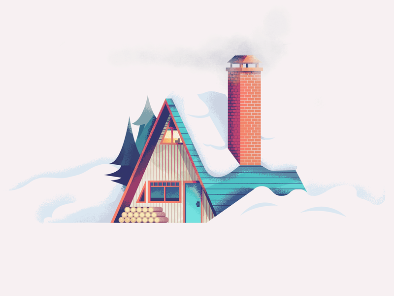 A Frame Cabin Revisit Texture By Tatiana Bischak On Dribbble