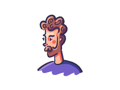Scott Doodle beard doodle man portrait procreate retrosupply retrosupplyco