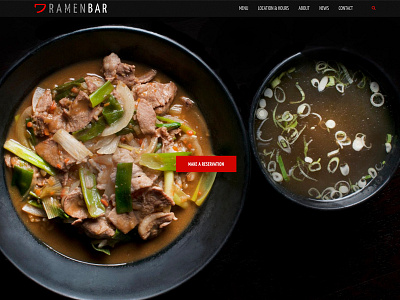 Ramenbar Website brand website