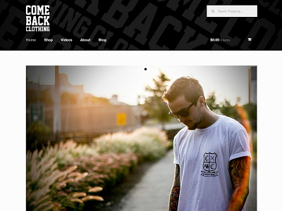 Comeback Clothing Website Design clothing website