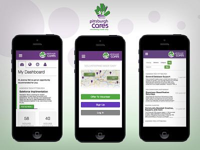 Pittsburgh Cares Mobile Web App