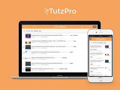 TutzPro mobile ui