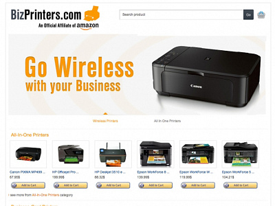 BizPrinters.com website