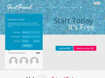 FastFriend logo website