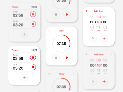 Timer screen for Apple Watch apple watch figma mobile ui ux web design