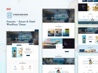 Foxuries Hotel & Resorts - WordPress Theme event resorts themeforest web hotel website design wordpress