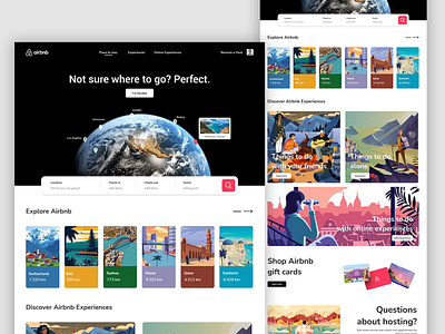 Airbnb website (Redesign) design ui webdesign