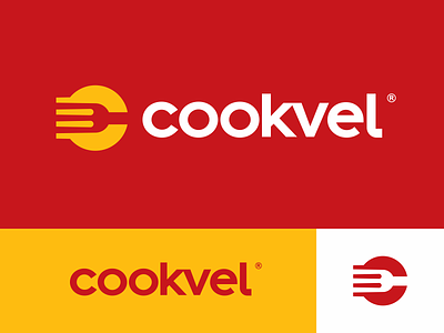 cookvel cook cooking fork icon logo logodesign logotype mark monogram sign symbol