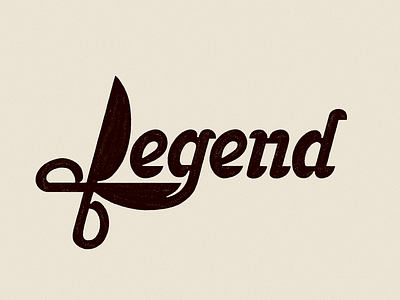 Legend - sketch barbershop hair lettering logo logodesign logotype scissors shave typogaphy