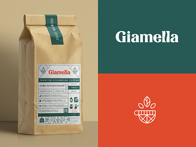 Gimella packaging coffee icon lettering logo logodesign logotype packaging sign