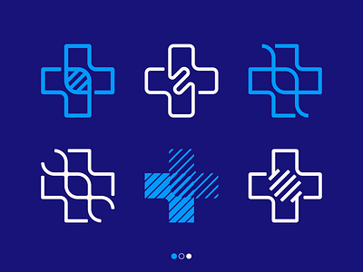 cross + genetic cross doctor icon life logo logodesign logotype medical plus sign