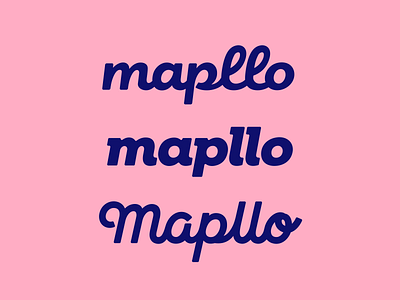 Mapllo font lettering logo logodesign logotype type typeface