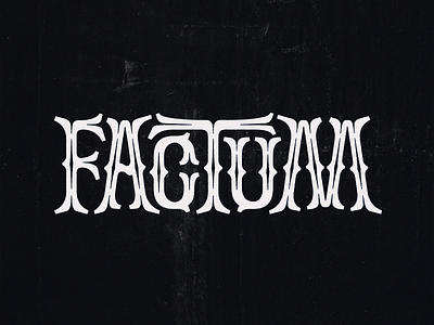 Factum icon lettering logo logodesign logotype sign symbol typeface typogaphy