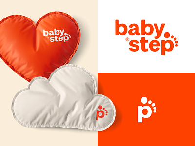 Baby step baby branding design kids lettering letters logo logodesign logotype monogram steps type