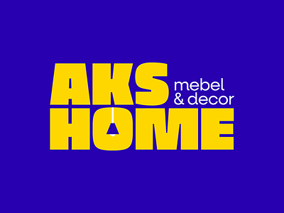 AKS HOME decor emblem furniture home lettering letters logo logodesign logotype mebel symbol