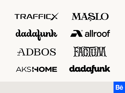 Logotypes collection №9 font icon letter lettering logo logodesign logotype monogram sign symbol typographic wordmark