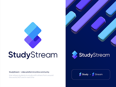 StudyStream Final Logo Design community icon logo logodesign logotype monogram network s logo sign ss stream study symbol waves