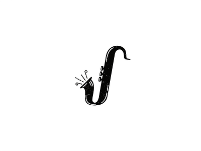 J / Jazz / Alphabet 2 alphabet icon j jazz logo music saxophone sign