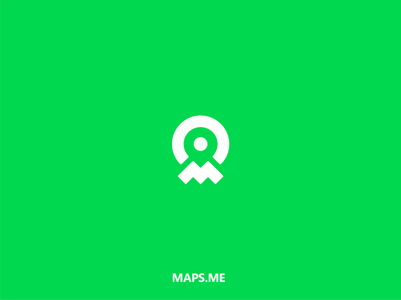 Maps.me icon logo m map maps me pin sign