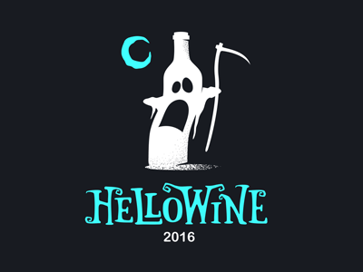 HelloWine flashmob gif goast halloween hello icon logo moon sign spirit wine