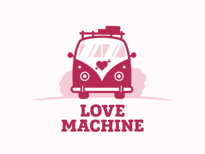 Love machine arrow emblem heart icon logo love machine sign t1 valentine
