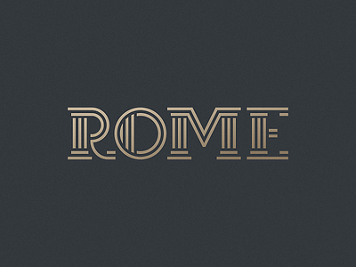 Rome icon italy lettering logo mark rome sign symbol