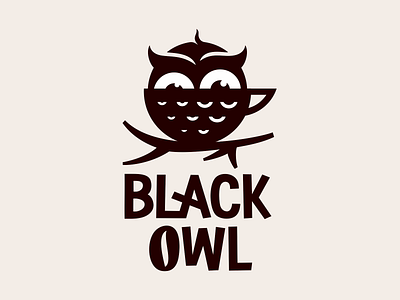 Black owl coffee bar black cafe coffee emblem icon logo logodesign logotype owl sign symbol