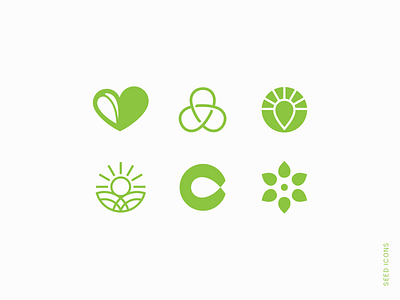 Seed icons icon letter logo logtype mark seed sign sun