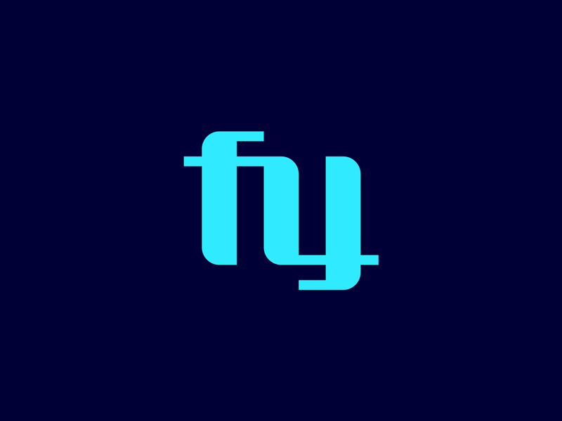 for you ambigram emblem fy icon letter lettering logo logodesign logotype monogram sign symbol