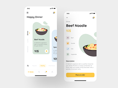 Food Delivery - Mobile App app app mobile delivery delivery app food food and drink food delivery food delivery app foodie home mobile restaurant ui ui design ui ux