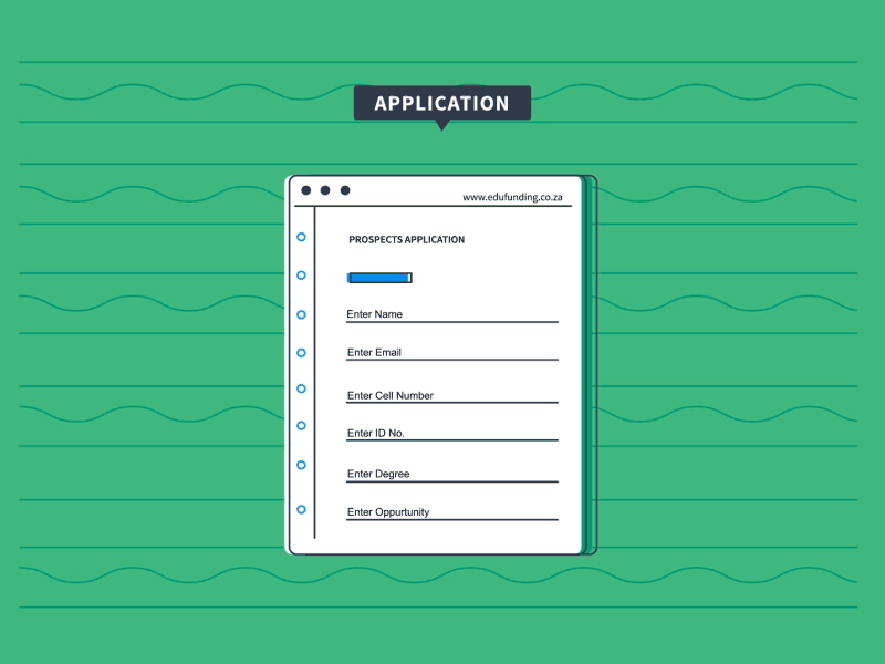 Edufunding application filtering 2d animation agency animation brand design branding content creation creative agency design educational explainer video gifs illustration motion graphics onit south africa