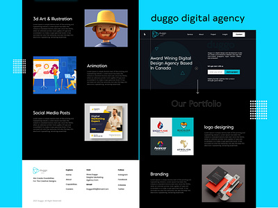 duggo digital agency design adobe xd creative web templates digital agency website dribble duggo digital agency graphic design logo logo designing portfolio ui ui design uiux designs ux ux design web web designing web pages website website trends websitedesign