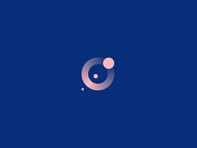Observatory branding design gradient logo logo design logodesign logomark o letter observatory pink planet simple space