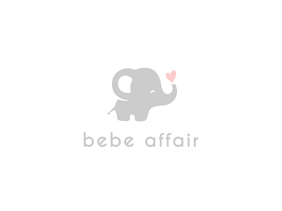 Little Elephant baby brand branding cute cute animal elephant elephant logo goods icon illustrative kids little logo logotype symbol