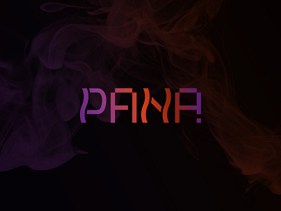 PANA bar brand identity branding cafe cyber cybersport design gaming hookah letter logo logomark logotype lounge minimal smoke typography
