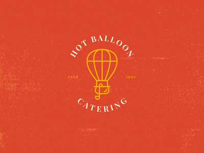 Balloon Catering air balloon catering dailylogochallenge food logo pot vintage