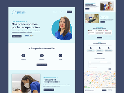 Web Design — Physiotherapy Clinic medical website physiotherapy webdesign