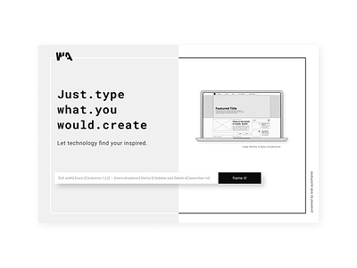 Concept: web.autoframe webdesign wireframe